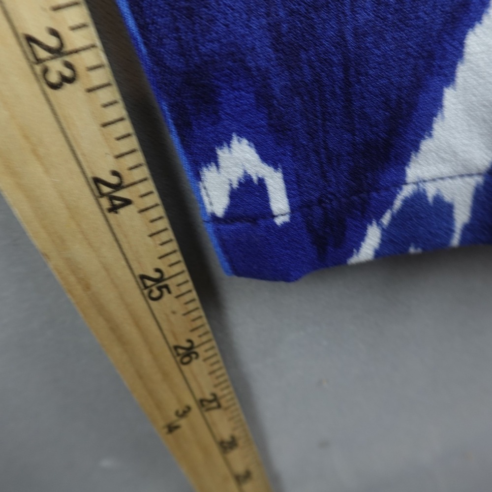 Polo Golf Ralph Lauren Pants Blue Ikat Print Size 6 Cotton Blend Stretch Pant - Picture 2 of 9